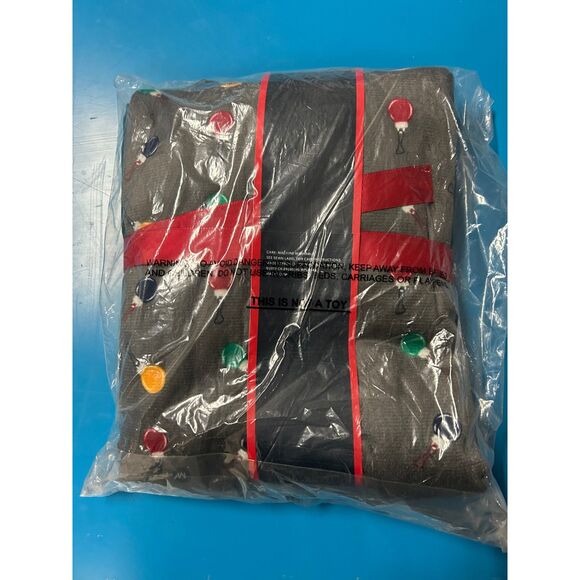 Club Room Mens Christmas Medium Red Black Holiday Sweater Cardigan - Picture 2 of 2